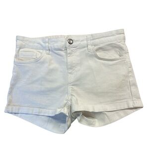 H&M White Five Pocket Denim Jean Shorts Cotton Size 6